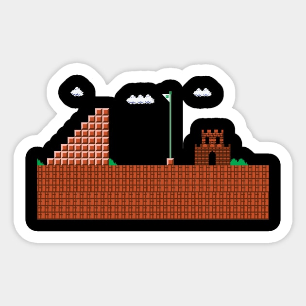 retro game castle Sticker by nomadearthdesign